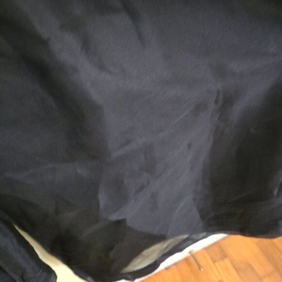 By Anthropologie NWT Silk Organza Wide Leg Pants Black Flowy Pockets Size 10 - Picture 10 of 14